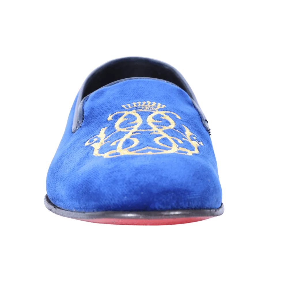 Aliverti Velvet Slip-On - Blu (Genuine Leather Upper & Sole)