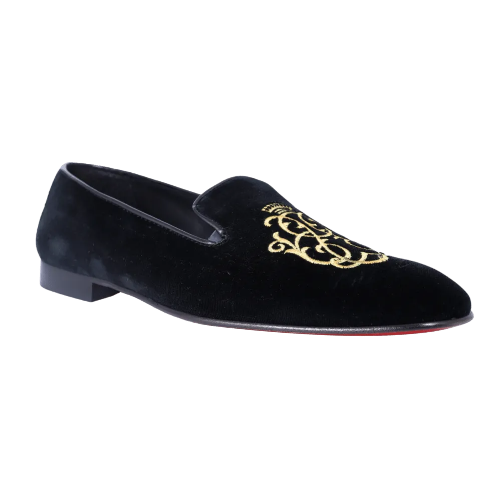 Aliverti Velvet Slip-On - Nero (Genuine Leather Upper & Sole)