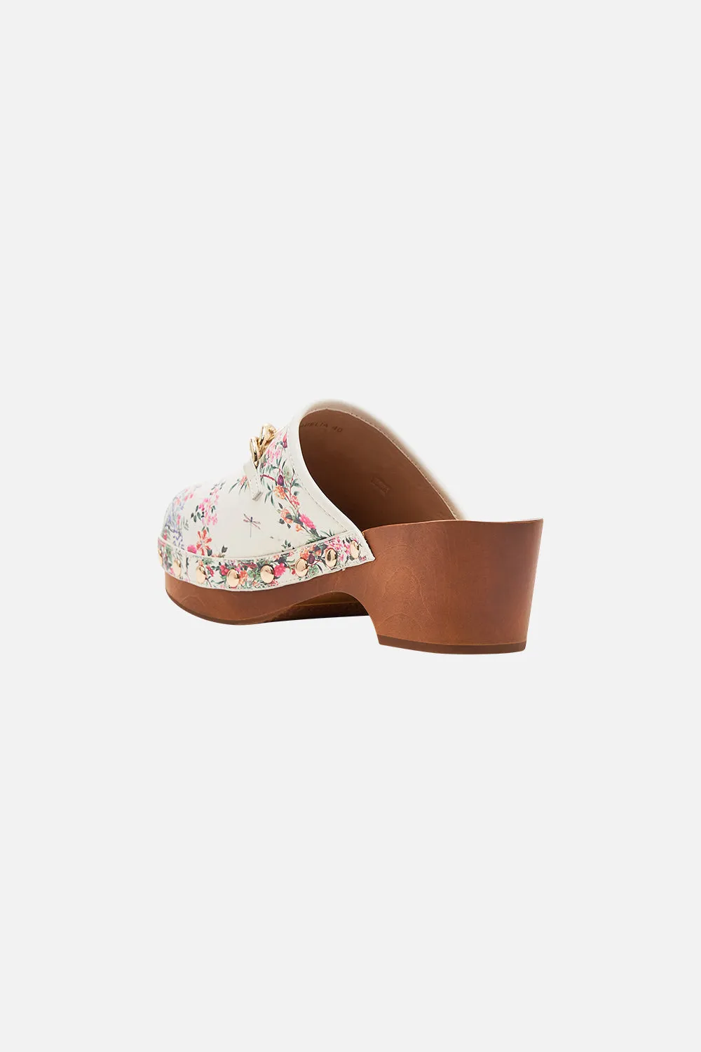 ARABELLA LEOPARD CHAIN CLOG PLUMES AND PARTERRES