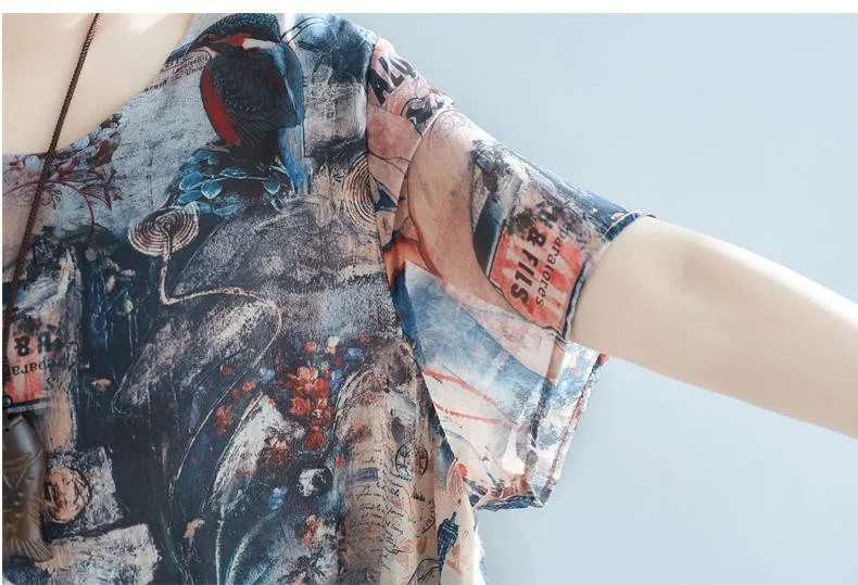 Art Inspired Chiffon Dress