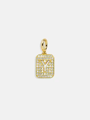 Block Pavé Initial Cluster Charm - Y