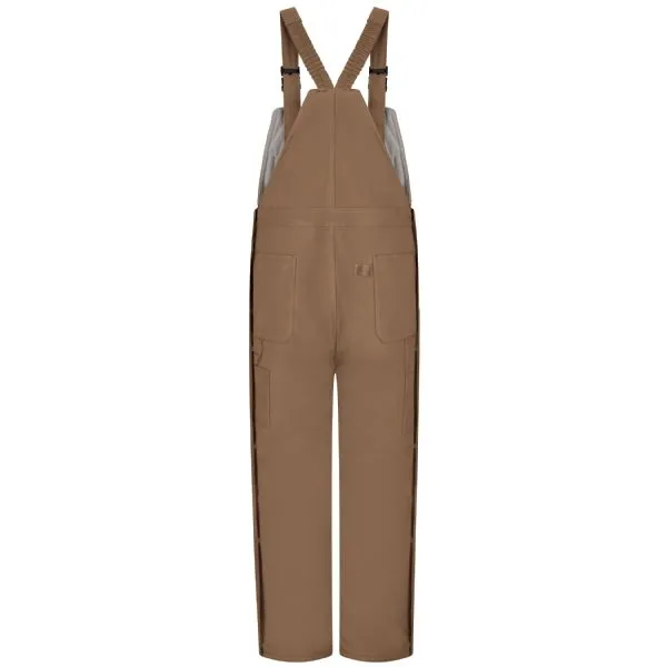 Bulwark Men's Heavyweight Excel FR® ComforTouch® Deluxe Insulated Brown Duck Bib Overall - Brown Duck