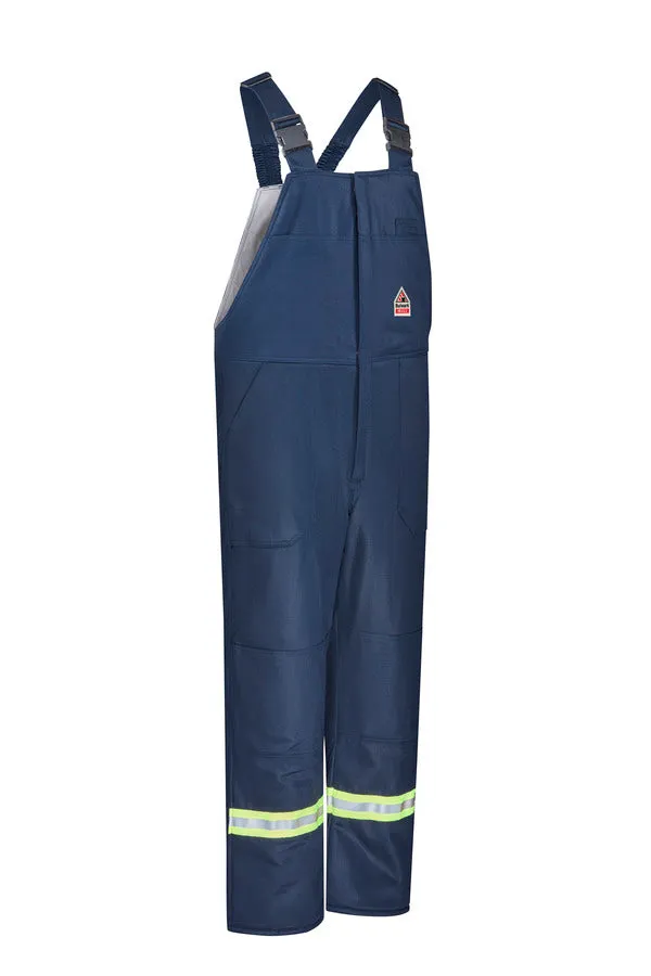 Bulwark Men's Midweight Excel FR Deluxe Insulated Bib Overall with Reflective Trim