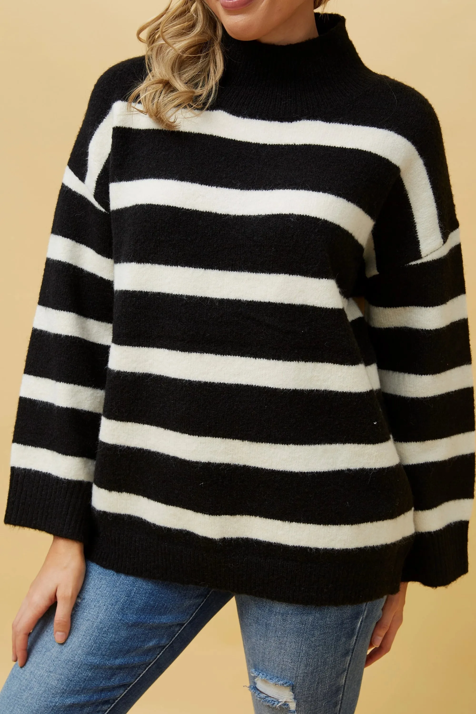 Caroline Morgan Stripe Knit Jumper