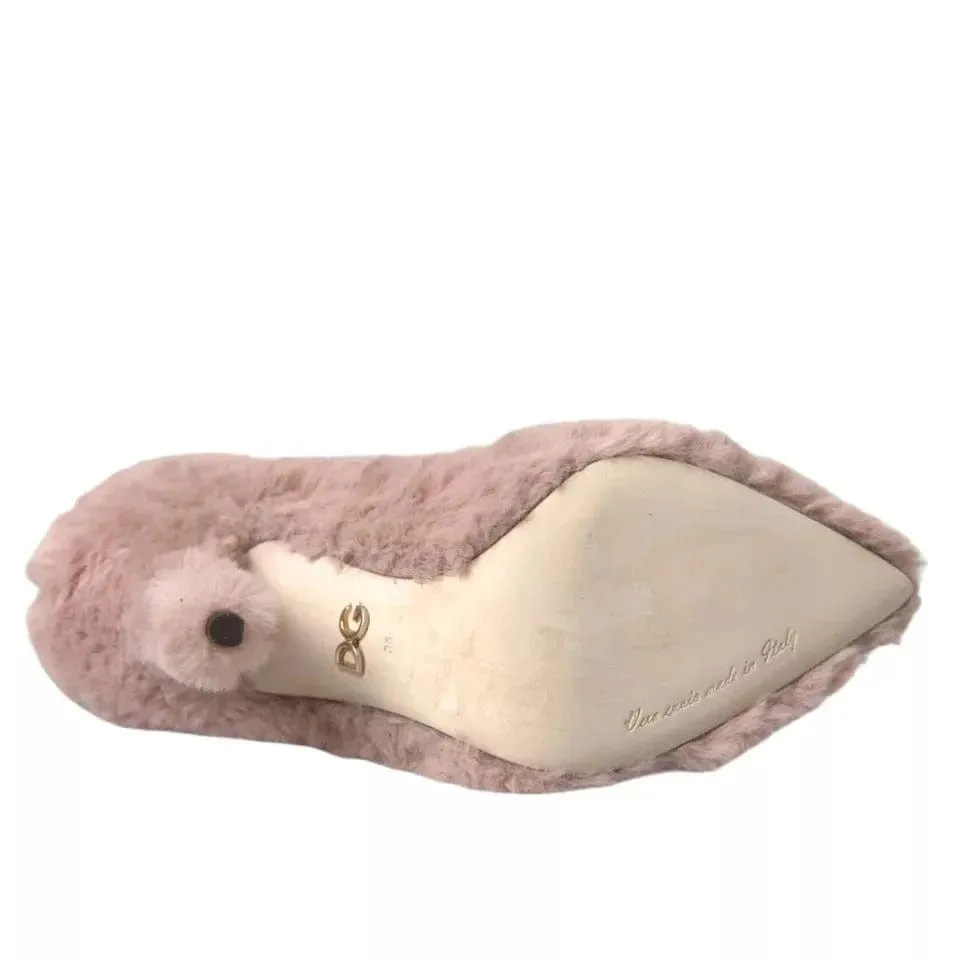 Faux Fur Heel Pumps