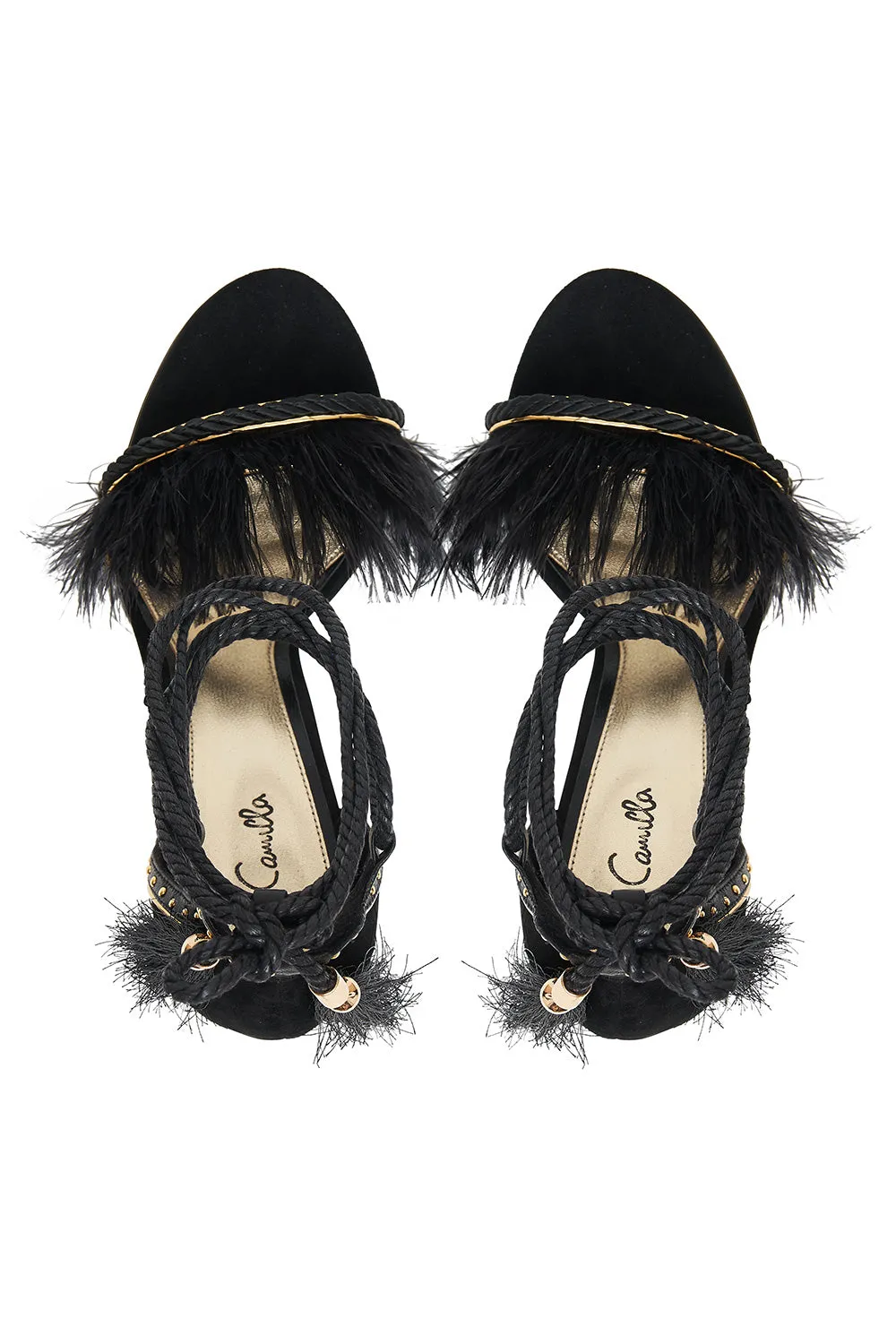 FEATHER HEEL BLACK