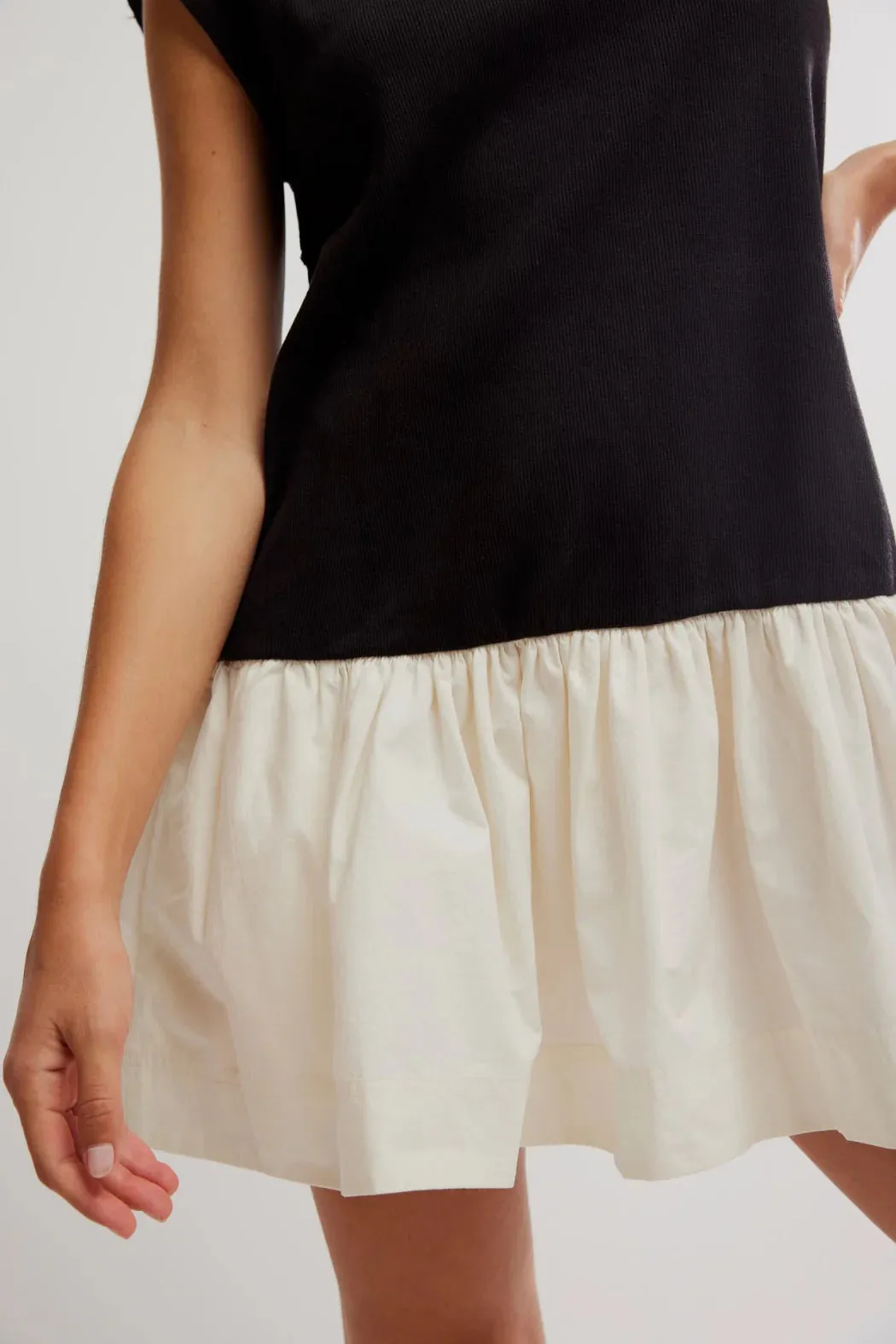 Free People Enya Mini Dress - Black   White Combo