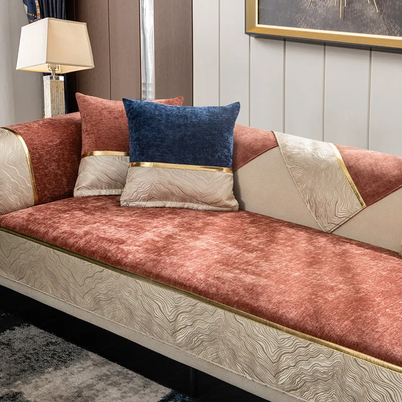 Free shipping New Nordic Modern luxury chenille non-slip sofa cushion sofa cover
