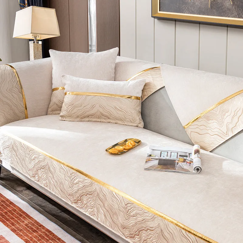 Free shipping New Nordic Modern luxury chenille non-slip sofa cushion sofa cover