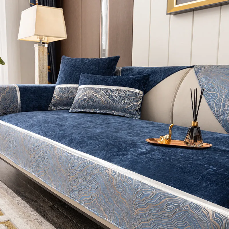 Free shipping New Nordic Modern luxury chenille non-slip sofa cushion sofa cover