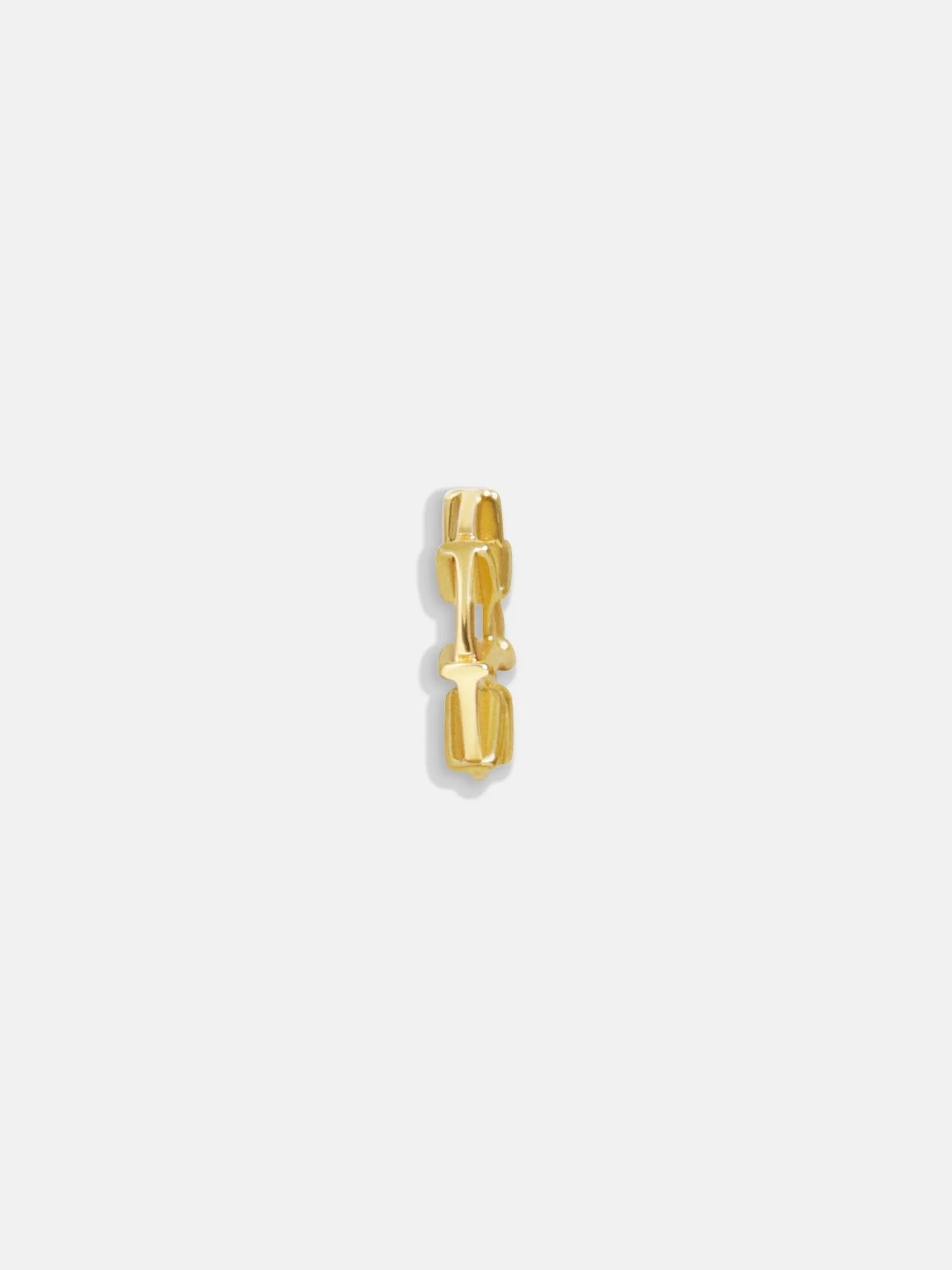 Gold Initial Bead Charm - T