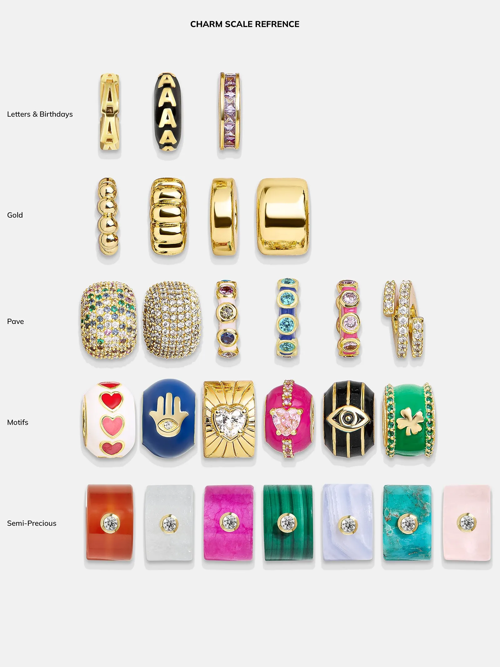 Gold Initial Bead Charm - T