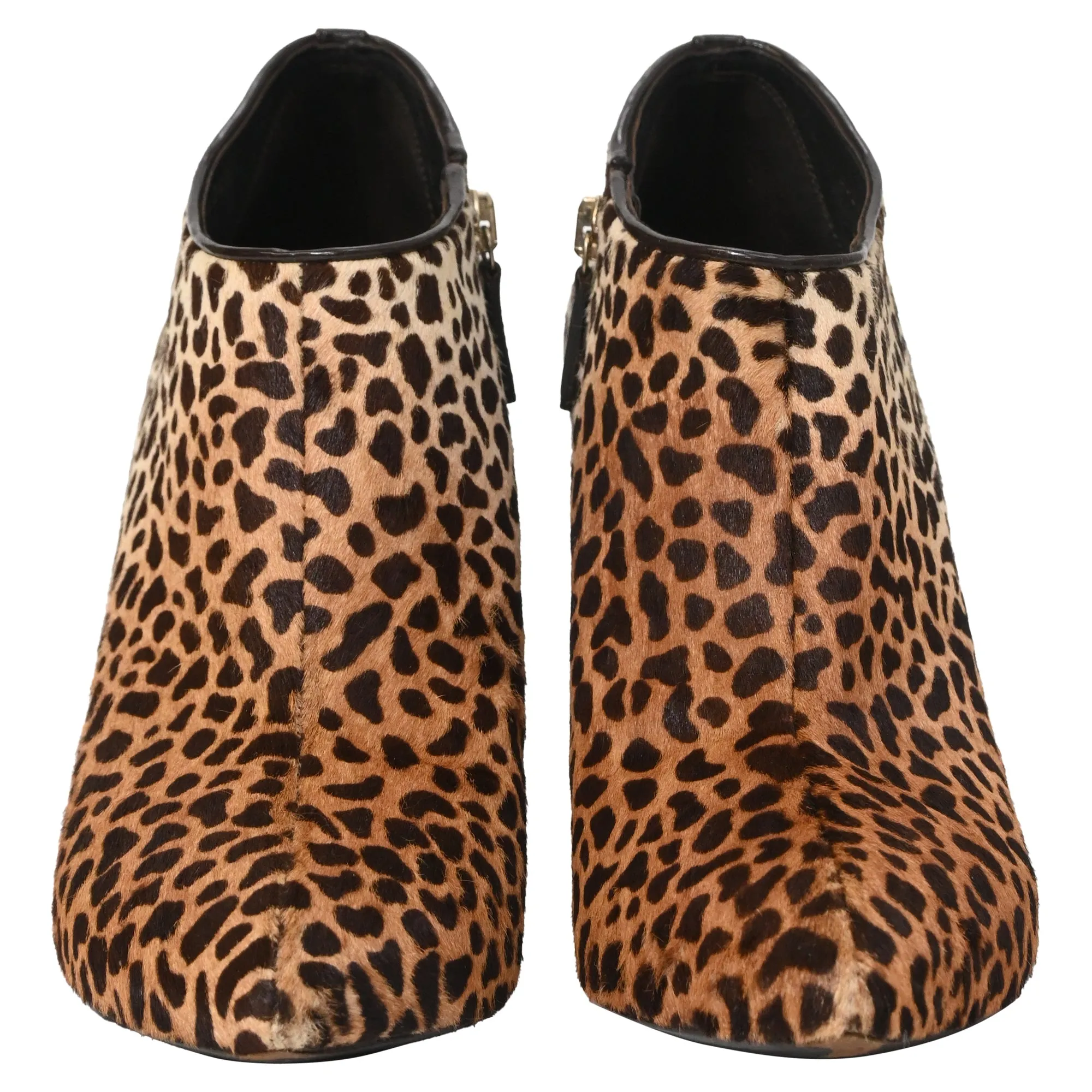 Gucci Leopard Ankle Booties in Animal Print Ponyhair