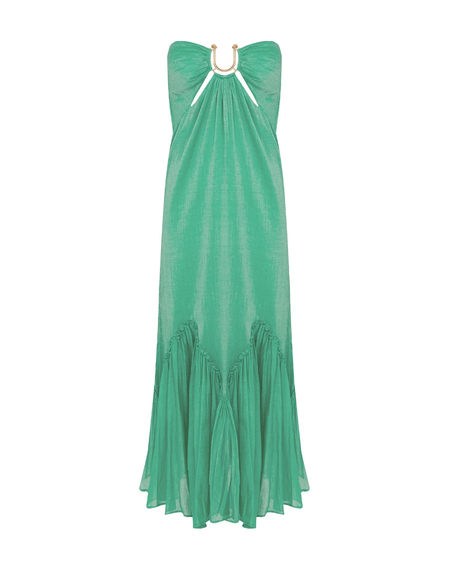 Harper Detail Long Dress (exchange only) - Seagreen