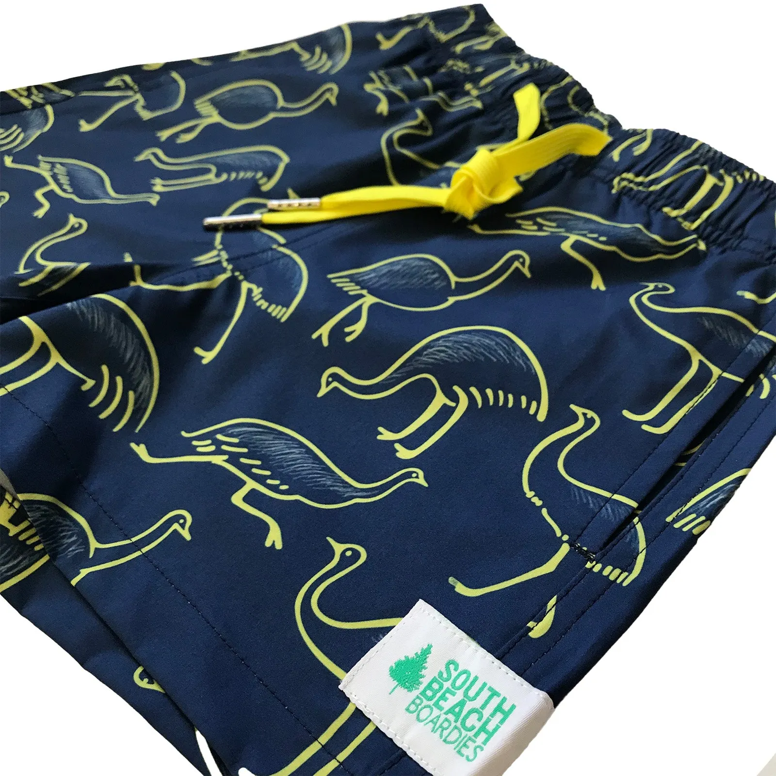Kids Stretchy Trunks: Emu Parade