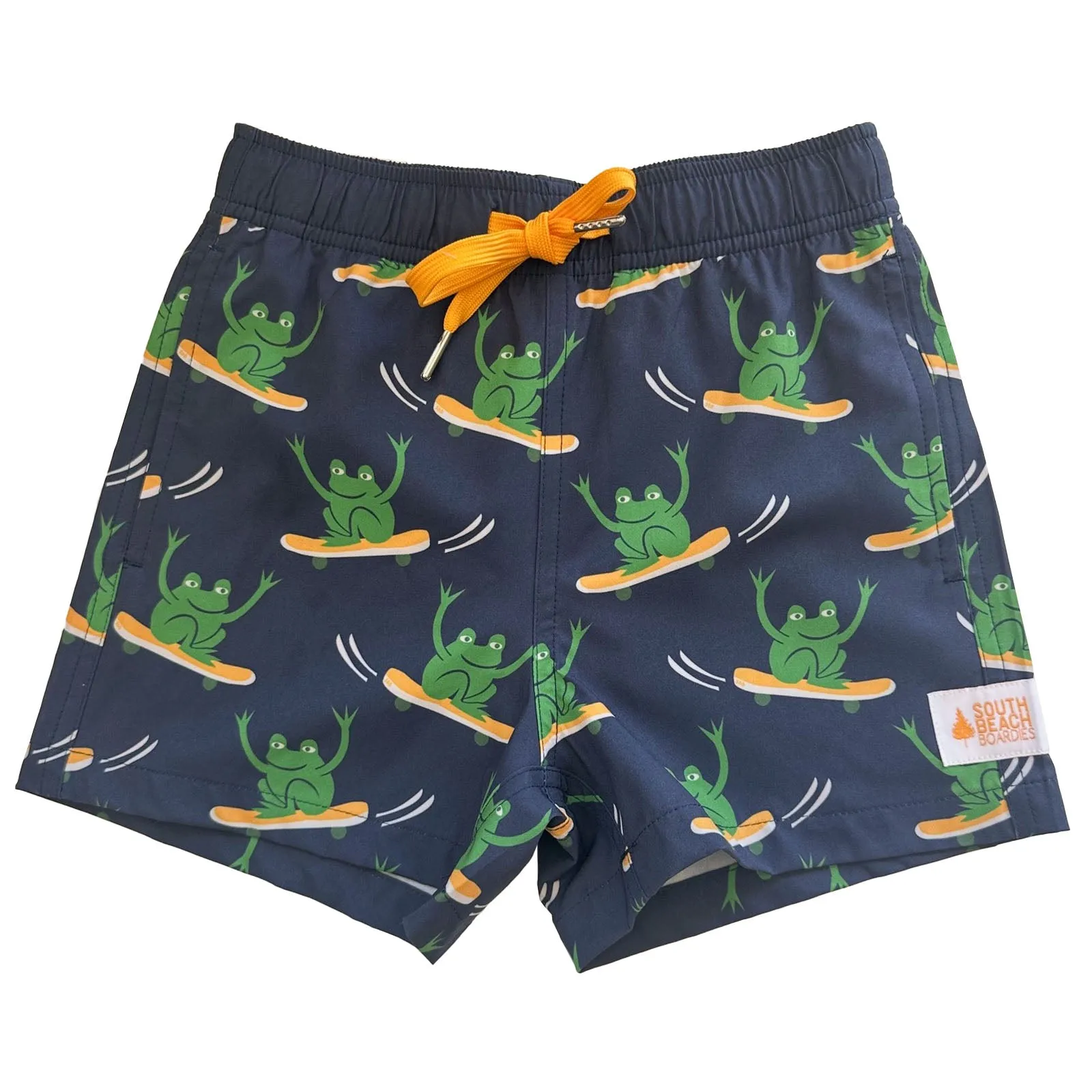 Kids Stretchy Trunks: Froggy Skates