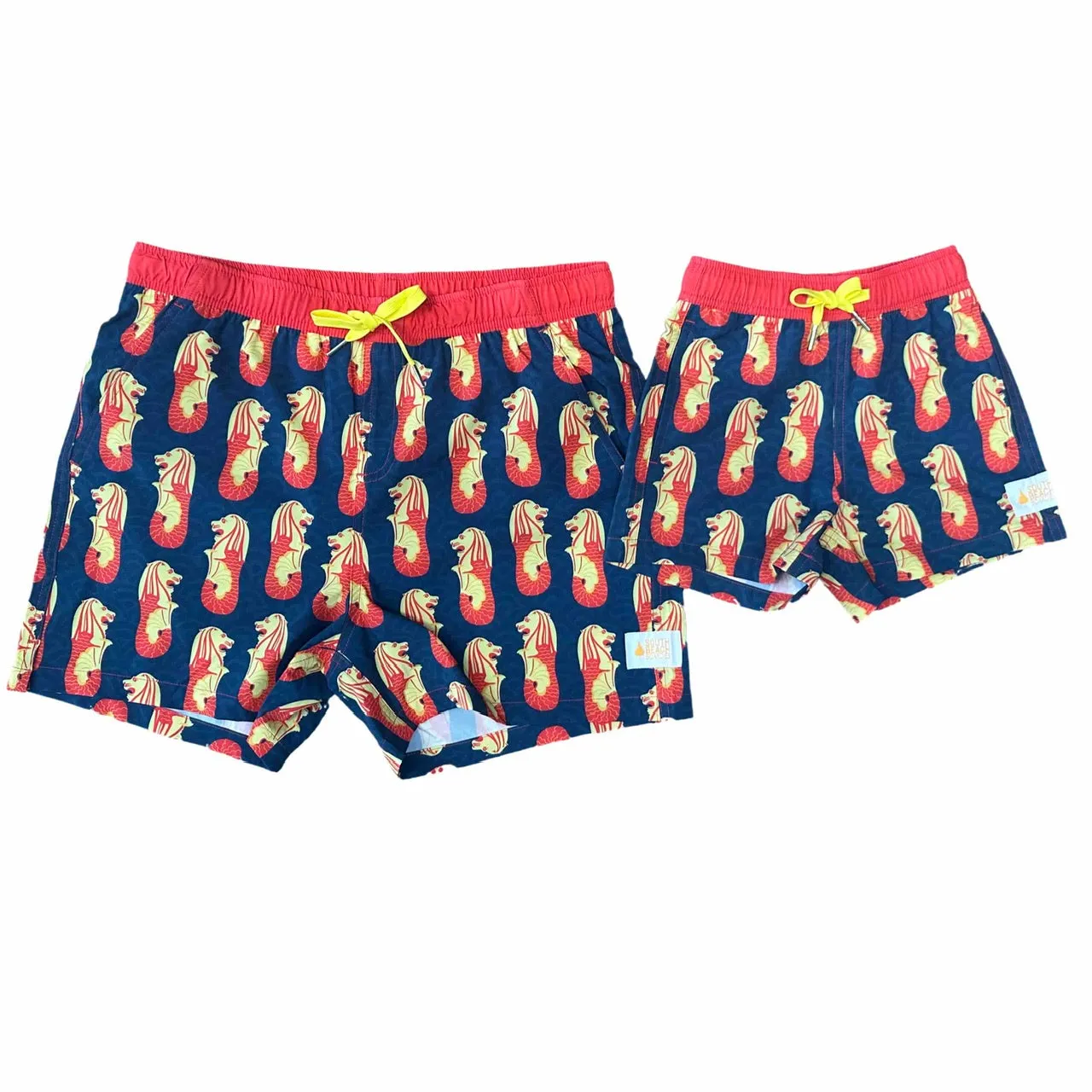 Kids Stretchy Trunks: Merlion