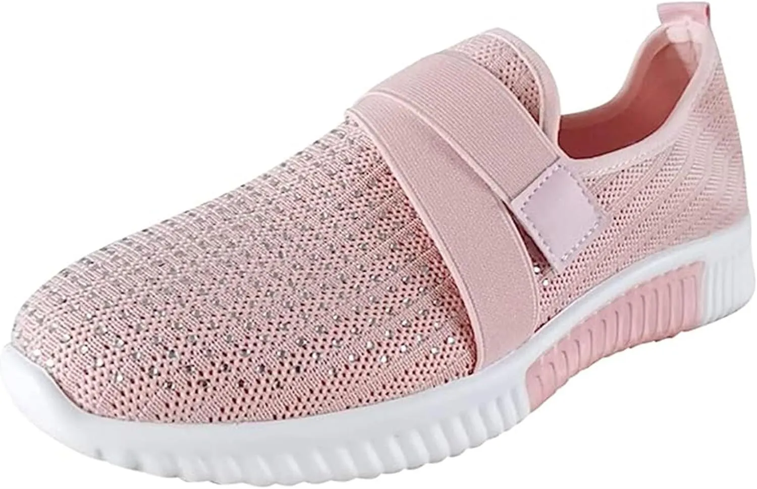 Ladmiple Walking Shoes Women Slip On Lightweight Running Shoes Athletic Tennis Workout Sneakers Casual Fashion Gym Shoes