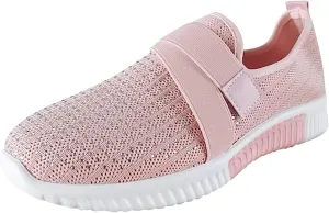 Ladmiple Walking Shoes Women Slip On Lightweight Running Shoes Athletic Tennis Workout Sneakers Casual Fashion Gym Shoes