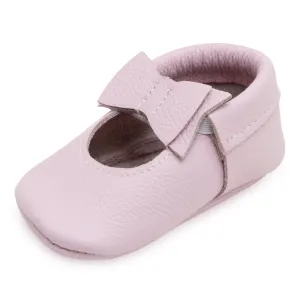 Lavender Bow Moccasins