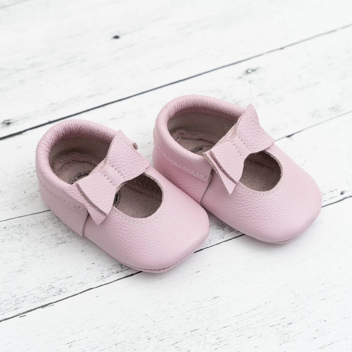 Lavender Bow Moccasins