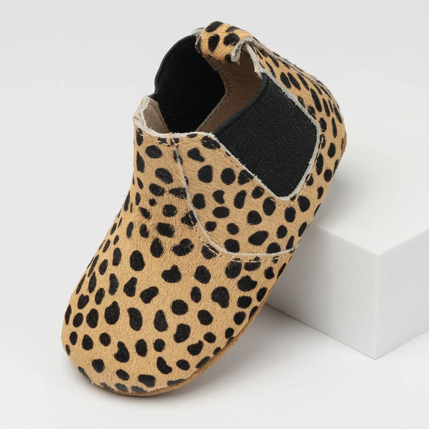 Liberty Leopard Mo-Hair Bootiemocc