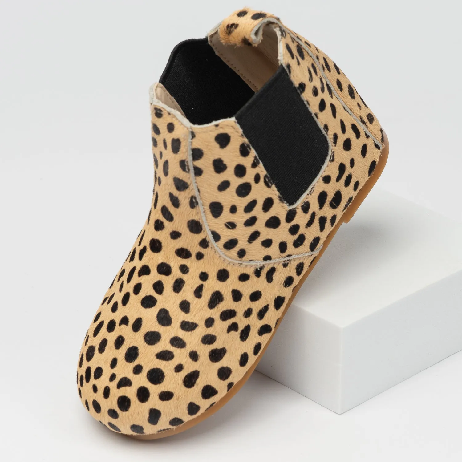 Liberty Leopard Mo-Hair Bootiemocc