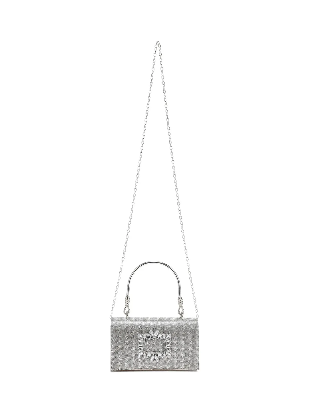 Mini Top Handle Rhinestone Bag