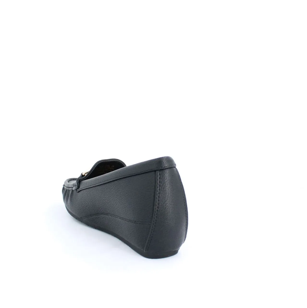 MIRA WEDGE MOCCASINS-BLACK
