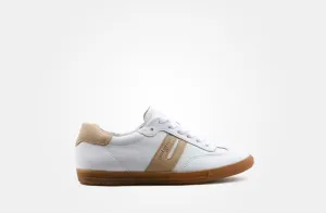 Paul Green white  and beige leather sneakers