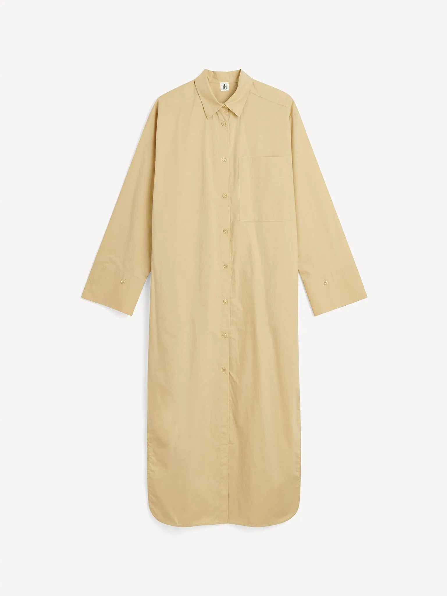 PERROS SHIRT DRESS: DARK SAND