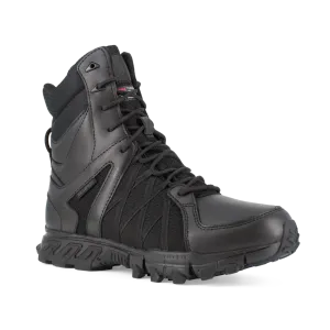 Reebok Tactical Men's 8 Inch Trailgrip Tactical Side Zip Waterproof Boots Black RB3455