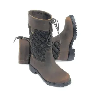 Rhinegold Elite Georgia Tweed Leather Country Boots