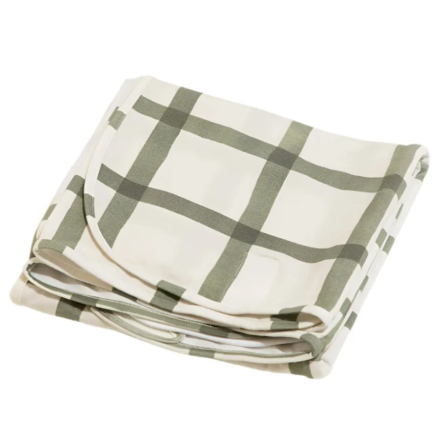 Sage Windowpane Swaddle II