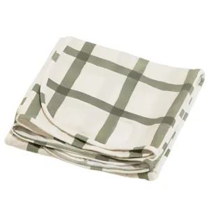 Sage Windowpane Swaddle II