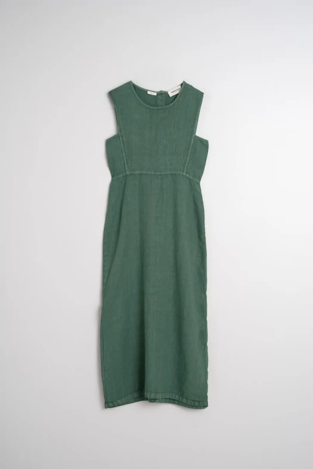 SALE 15% OFF Emerald Linen Midi Dress | Indi & Cold