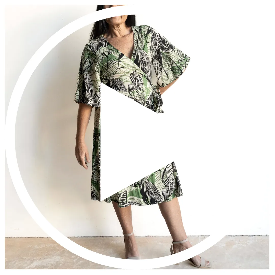 Signature Wrap Dress by Orientique Australia - Nungwi - 20038