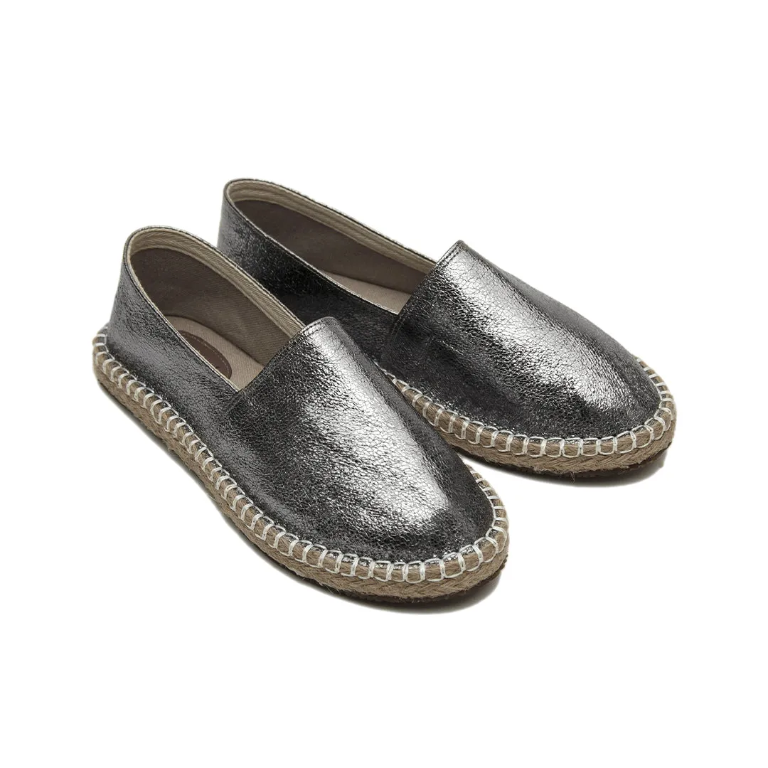 Silver Women Espadrilles