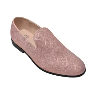 Sparkling Dusty Rose Loafer – Luxury Prom & Formal Shoes