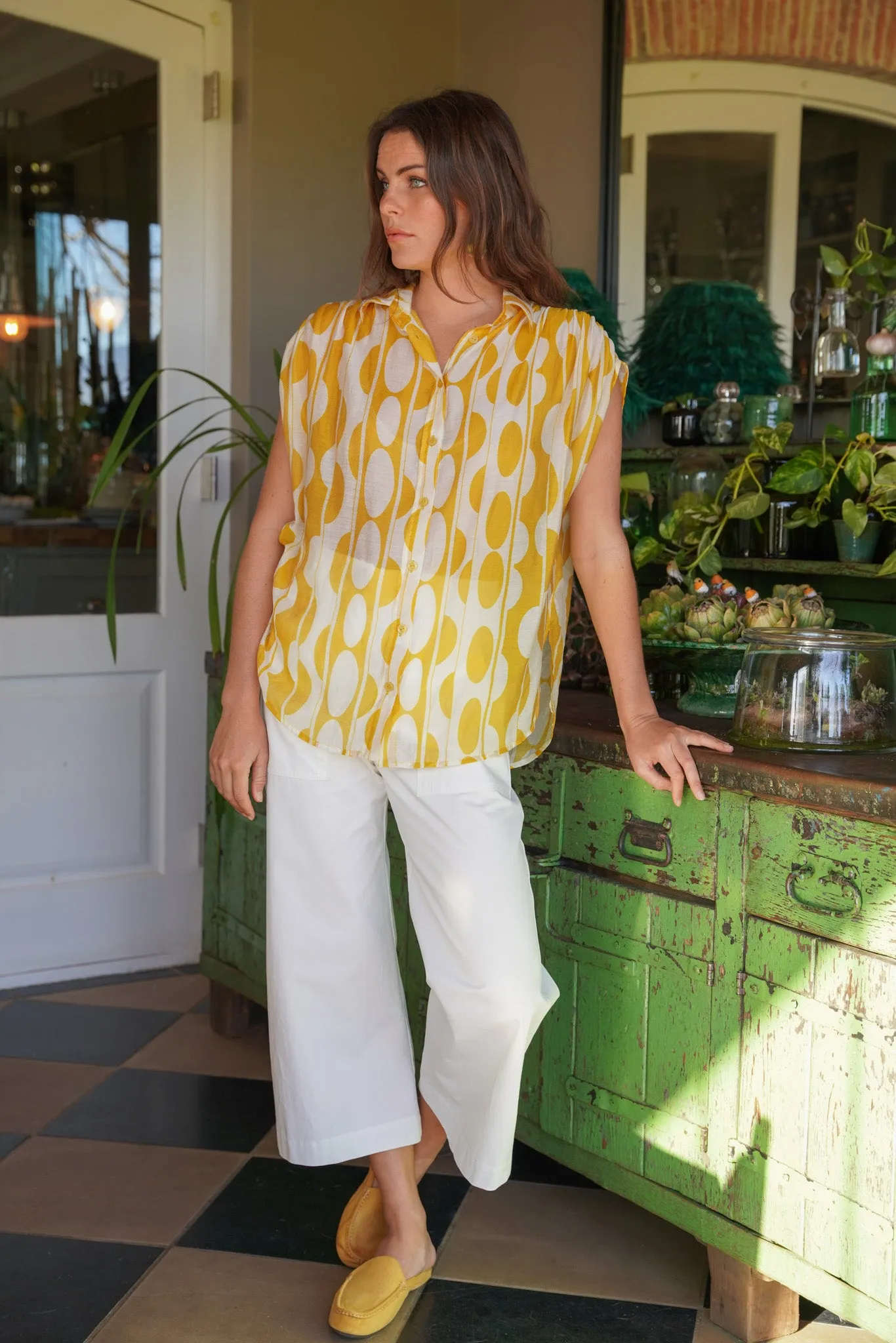 The Desray White Summer Pants