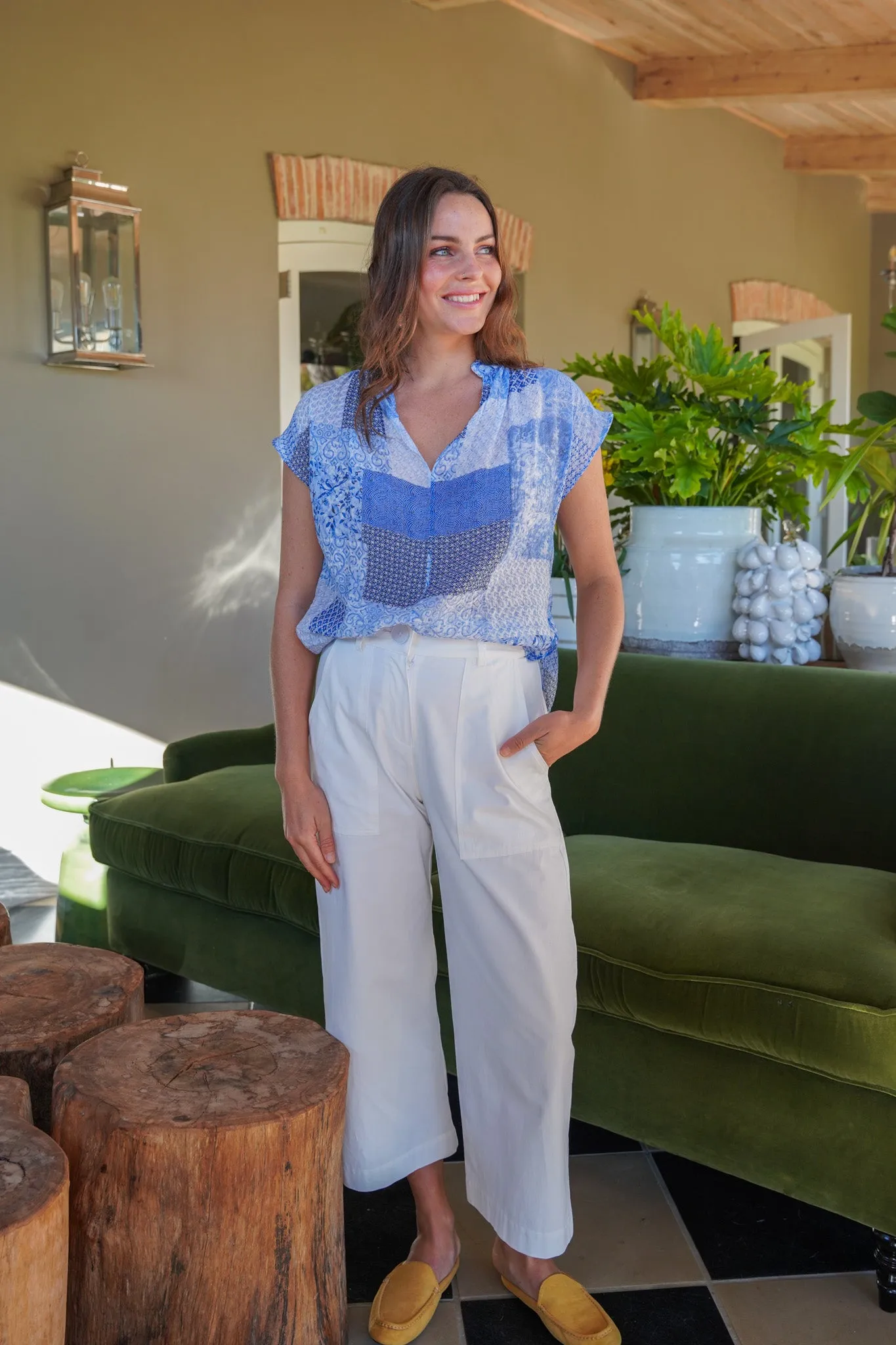 The Desray White Summer Pants