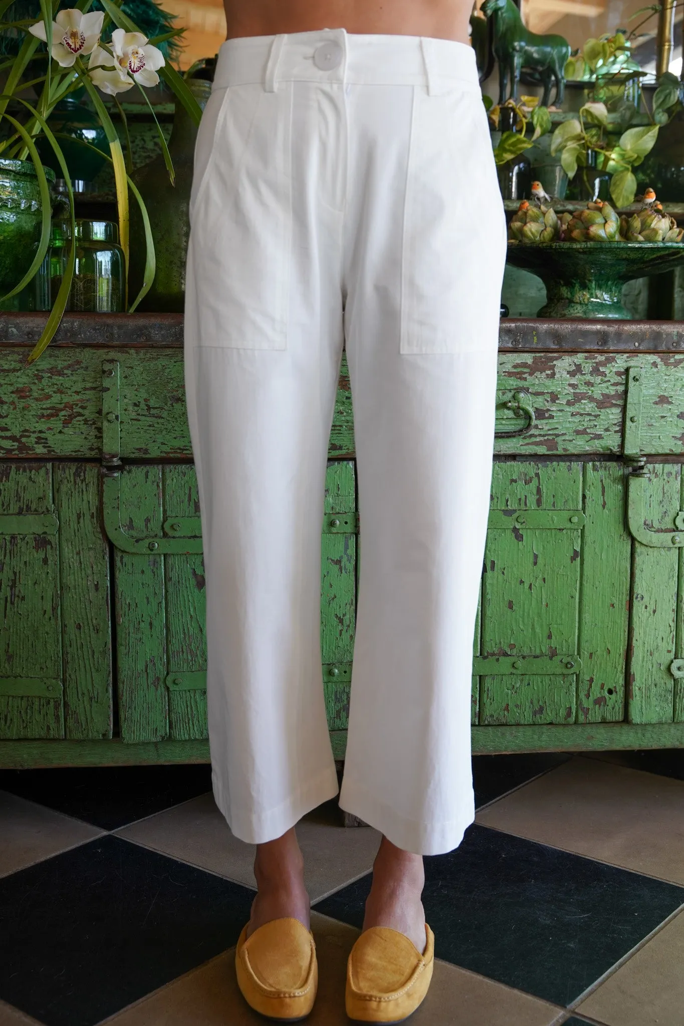 The Desray White Summer Pants