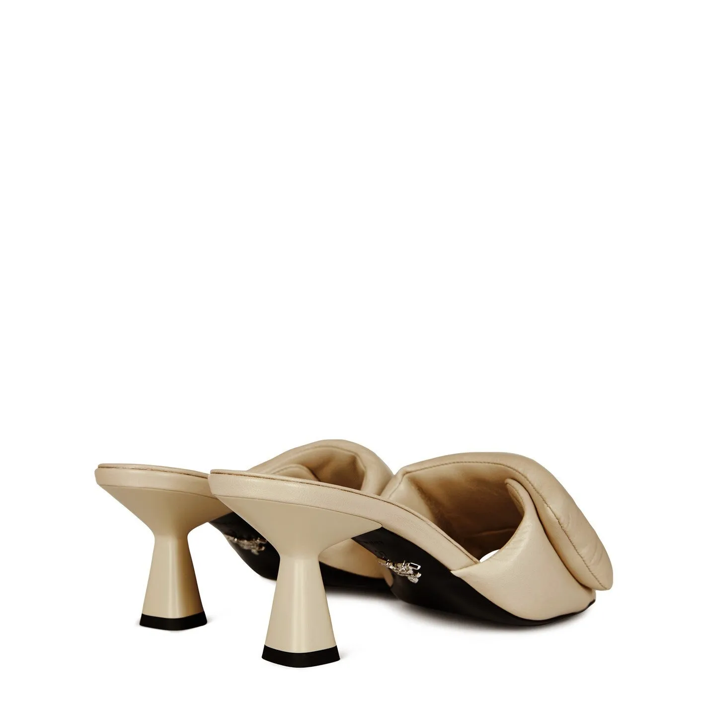 Womens Prada Quilted Nappa Leather Sandals